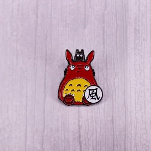High Quality Material Totoro Pins and Brooches for Women Men Lapel Pin Backpack Bags Hat Badge Metal Figure Alloy Unique Gift