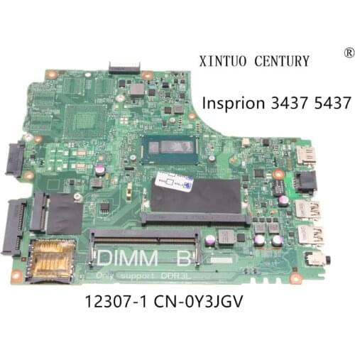 CN-0Y3JGV 0Y3JGV Y3JGV For Dell Insprion 14R 3437 5437 Laptop Motherboard DOE40-HSW 12307-1 812KC W/ i3-4010U 100%tested working