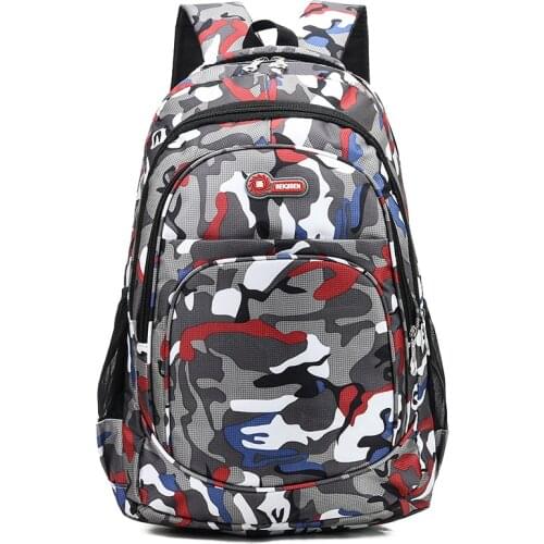 Travel Kids School bag Cool Boy Military School Bags For Teenage Boys Girls School Backpack Camouflage Men Backpacks sac mochila