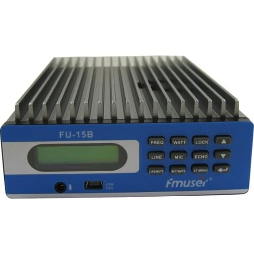 FMUSER FU-15B FM radio Transmitter PC Control Wireless transmitter with car clip antenna with power adapter A KIT Free Shipping