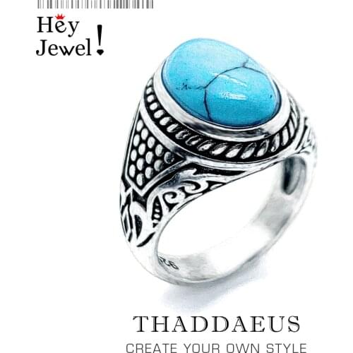 Personal Lucky Ring Oval Blue,Ethnic Fine Jewerly For Women Men,2021 Autumn Energetic Gift In 925 Sterling Silver