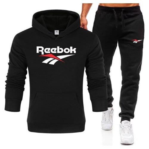 Conjunto de roupas esportivas masculinas, roupas com capuz + calças, conjuntos de 2 peças para outono e inverno