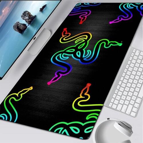 Snake Mouse Pad Gaming Accessories Computer Large 900x400 Mousepad Gamer Rubber Carpet With Backlit Play CS GO LOL Desk Mat
