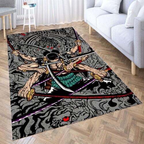 Roronoa Zoro Rugs Non-Slip Floor Mat Doormats Home Rug Carpet Bedroom Entrance Door Mat Kitchen Rugs Yoga Mat Doormat Decor