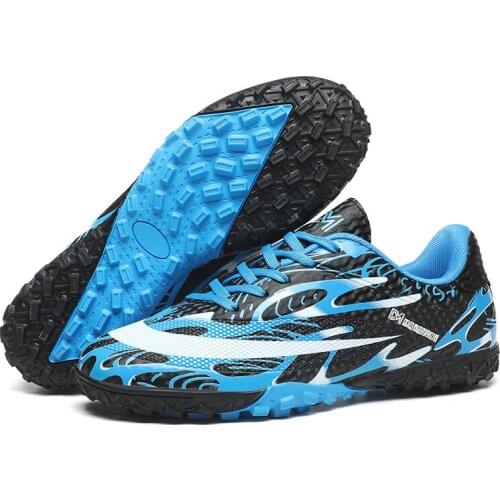 Fashion Outdoor Indoor Men Women Boys Girls Cushioning Soccer Shoes Cleats Training Sport Sneakers Kids Non-Slip Football Boots