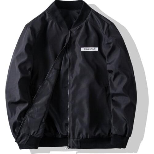 Large New Autumn Men Jacket Coats Casual Letter Printing Jackets Stand Collar Men Business Jacket Brand Clothing Male Outwear