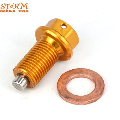 M12*1.25 Aluminum Magnetic Frame Oil Drain Plug Bolt For SUZUKI RMZ250 2007-2016 DRZ400S DRZ400E DRZ400SM 2000-2015