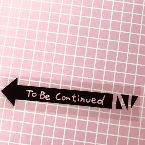 Car Sticker Vinyl Bizarre Adventure Arrow Terrier To Be Continued Auto Window Body Decals