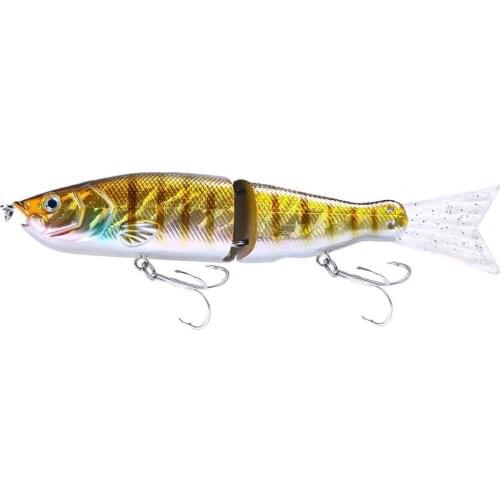 18cm 52g Fishing Lure Multi Segment Attractive 3D Eyes Fishing Bait Lightweight Bold Fake Swimbaits Floating Minnow for Angling