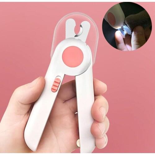 Professional Pet Nail Clipper Scissors Pet Dog Cat Nail Toe Claw Clippers Scissor LED Light Nail Trimmer for Animals Pet Supplie