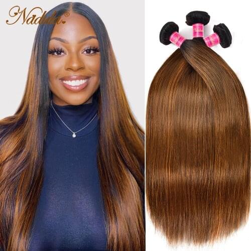 Nadula Straight Human Hair Highlight Bundles FB30 Ombre Bone Bundles Brazilian Straight Hair Bundles 8"-30" Hair Weave Bundles