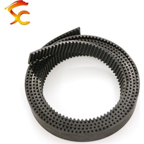 1meters HTD 3M 10mm 15mm 20mm belt width 10mm 15mm 20mm PU open belt 3M timing belt black Polyurethane with steel core