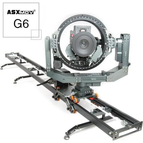 ASXMOV G6 extendable timelapse video stabilizer dslr camera slider system motorized camera dolly slider wireless APP controller
