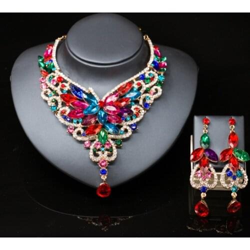 Fashion LAN PALACE new arrivals african jewellery engagement necklace and earrings wedding decoration free shipping