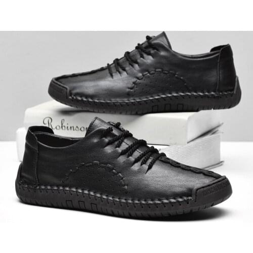 Casual Men Shoes Driving Comfortable Quality Split Leather Shoes Men Loafers Hot Sale Moccasins Tooling Shoes Plus Size 48