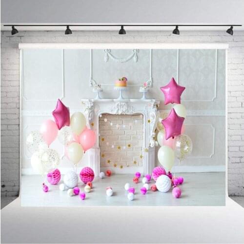 1st Photography Vinyl Background Birthday Party Balloons Flower Love Baby Decor Photocall Backdrop For Photo Studio