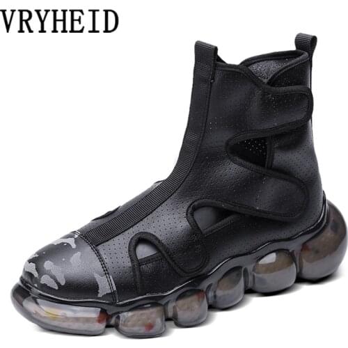 Мужские кожаные сандали VRYHEID China At AliExpress