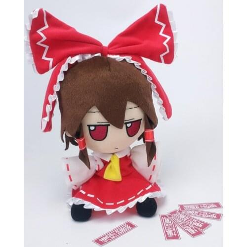 Japan Anime TouHou Project Hakurei Reimu Cosplay Cute Plush Doll Stuffed Toys Pillow Boys Girls Kawaii Xmas Birthday Gift 20cm