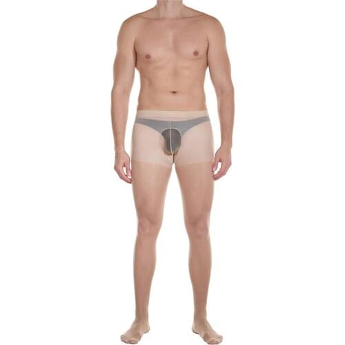 Plus Size 100kg Cock Pouch Pantyhose Silk Socks Tights Mens Stockings Underwear Soft Ultra Thin Sheer Leggings 4 Colors