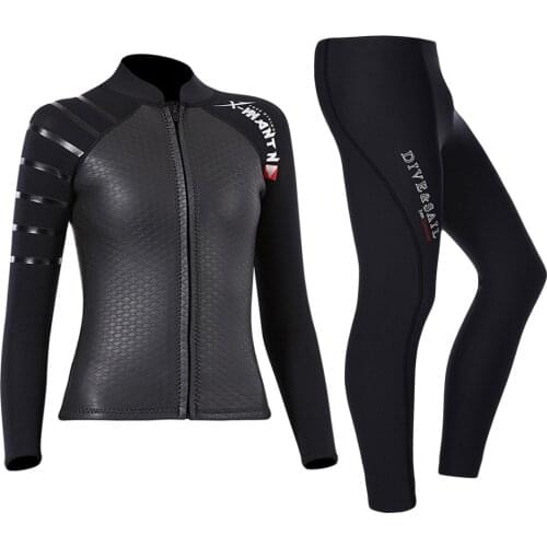 Women 3MM Neoprene Wetsuit Pants Scuba Diving Surf Jackets Snorkeling Hunting Spearfishing Kitesurf Underwater Fishing Swimming