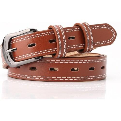Women Faux Leather Belts Various Color Thin Skinny Waistband Adjustable Belt Women Dress Strap Cinturon PY22