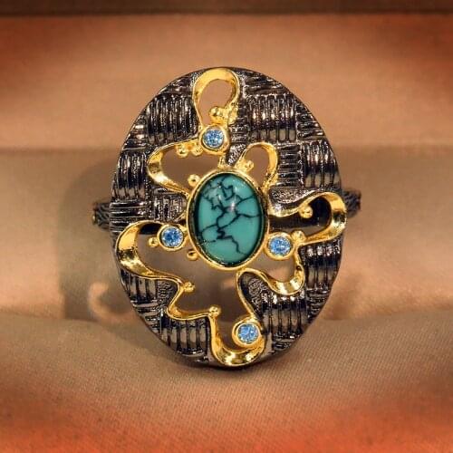 Hollow Double Inlaid Two Tone Ring Women Ring Fashionable Luxury Banquet Engagement Ring Designed For Women Send Girlfriend