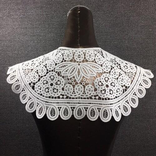 1 Pcs Crochet Flower Fake Lace Collar Lace Neckline For Wedding Bridal Dress Summer Dress Sweater