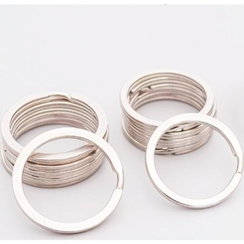 10pcs Split Key Rings 25/28/30/32/35mm Metal Hook Ring for DIY Keychain Making Handmade Jewelry Connectors Accessories k2