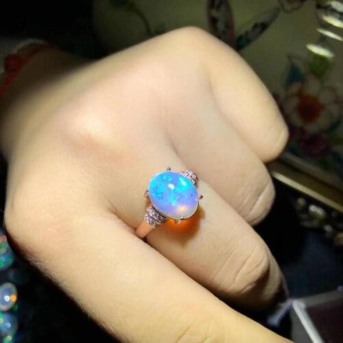 100% NATURAL ETHIOPIAN WELO FIRE OPAL CABOCHON Ring 10x12mm 1pc