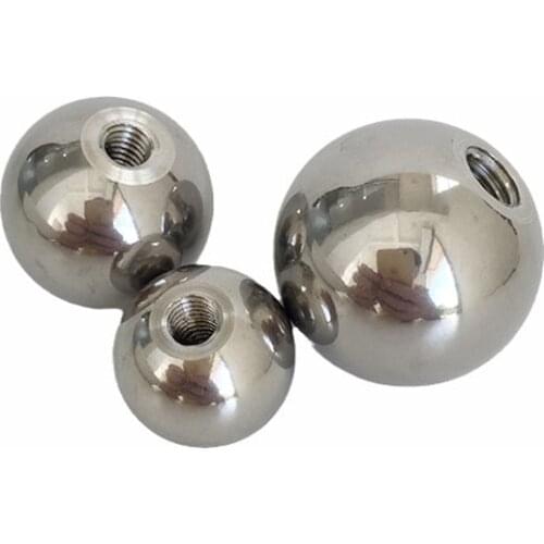 2pcs M3 diameter 5mm-16mm solid 304 stainless steel metric thread ball drilling tapping teeth bead grip hand nut