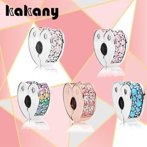 2021 New Fashion Trend 100% S925 Sterling Silver Heart-Shaped Pendant Original DIY Bracelet Necklace Jewelry Suitable For Women