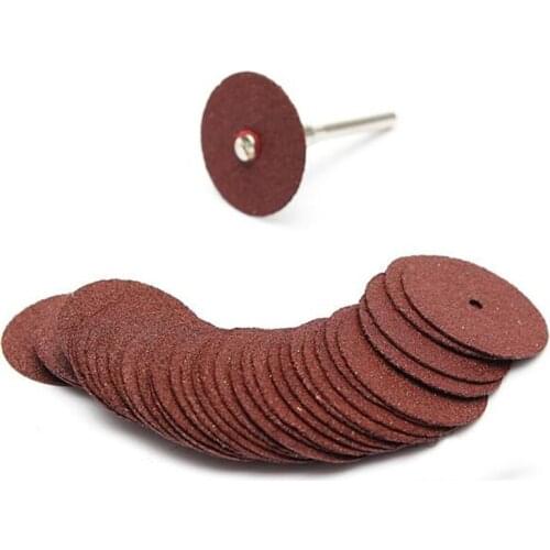36pcs 25mm cutting disc circular saw blade grinding wheel for dremel rotary tool abrasive sanding disc tools cutting wood metal