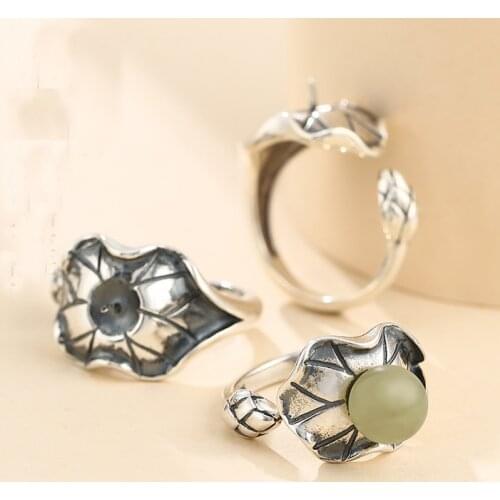 6-10mm 925 STERLING SILVER men women Semi Mount Bases Blanks base blank Pad ring Setting wedding jewelry findings diy A5857