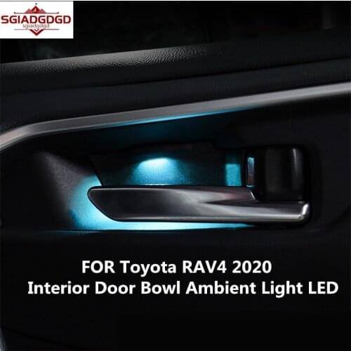For Toyota RAV4 2020 car interior door bowl atmosphere light LED RAV4 car light modification