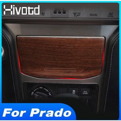 Hivotd Central Control Storage Box Trim Cover Car Styling Interior Accessories Decoration Parts For Land Cruiser Prado 150 2020