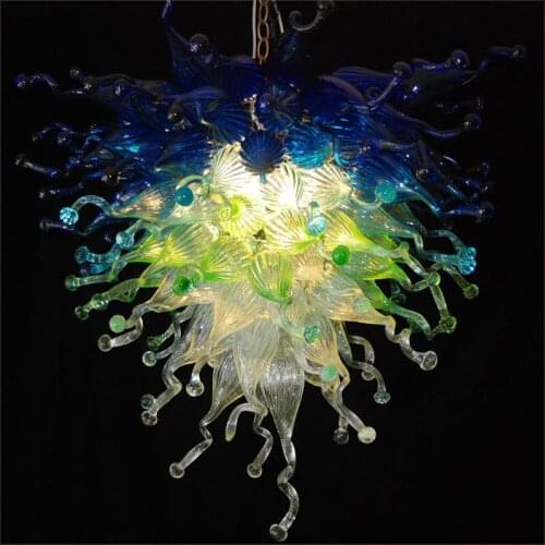 Spanish Multicolor Mini Size Art Glass Chandelier Lighting LED Well Designed Home Chandelier Lighting
