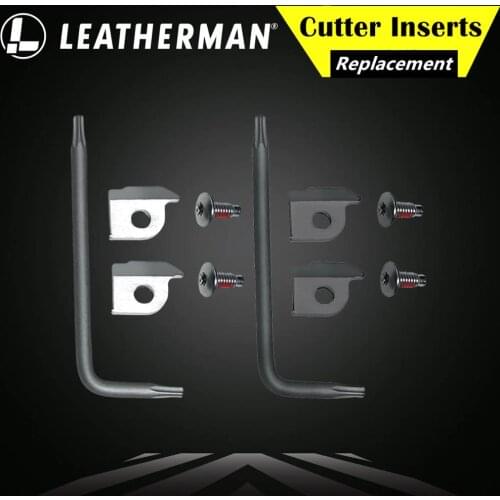 LEATHERMAN 930350/55 Multi-Tool Replacement Wire/Hard-Wire Cutter Inserts, Silver/Black