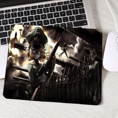 Mairuige Hot Anime Youjo Senki Mousepad Small Size 220x180x2MM Pc Computer Tanya Von Degurechaff Girls Pattern Mouse Pads