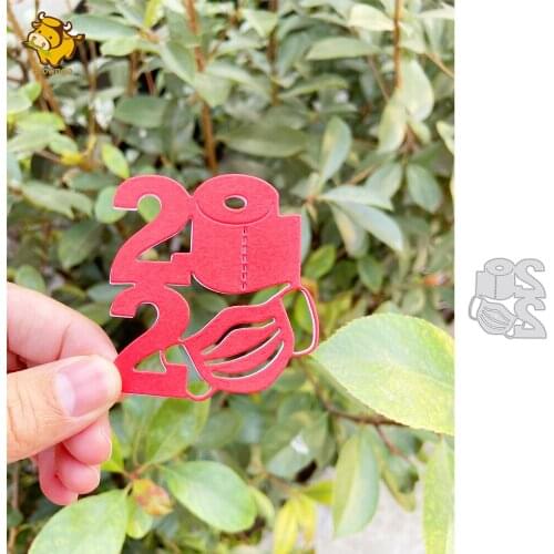 Mask Toilet Paper Metal Cutting Die Stencil Template for Scrapbooking Paper Craft Album Cards Gift Decor Knife Die Cut New 2020