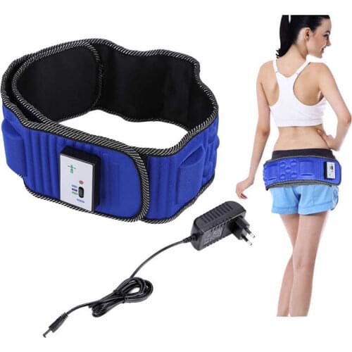 Reduce Fat Massage Belt Electric Vibrating Massager 5 Motors Slimming Belt Burning Fat Weight Losing Vibration EU
