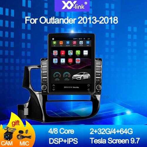 9.7 inch tesla style screen Android 10.0 car radio For Mitsubishi Outlander 2013-2018 Car DVD GPS Navigation Multimedia audio