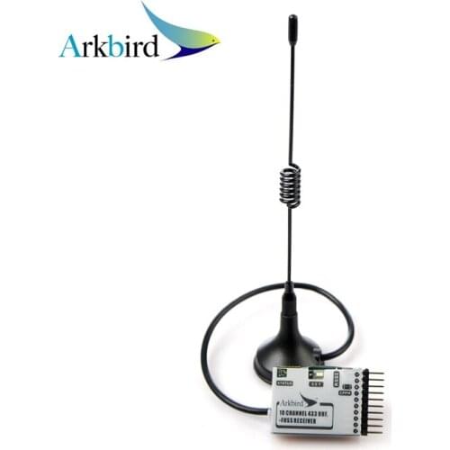 New item Arkbird 433MHz 10 Channel UHF FHSS Receiver with antenna for long range system Rc racing drone High quality only 26g