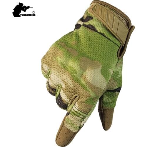 New Army Military Touch Screen Tactical Glove Breathable Outdoor Paintball Airsoft Combat Bicycle Riding Camo Full Finger Gloves