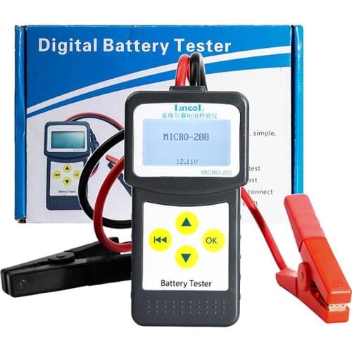 New 2020 Car CAA Battery Tester 12V lead acid battery tester MICRO-200 Auto accu tester Battery measurement unit Wholesale