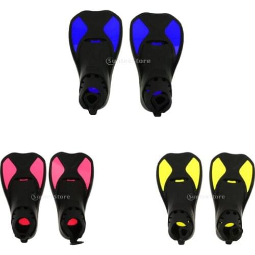 TPR Flippers Swimming Fins Anti-slip Shoes Snorkel Scuba Swimming Diving Beginners Training Aids For Adult XXS/XS/S/M/L/XL