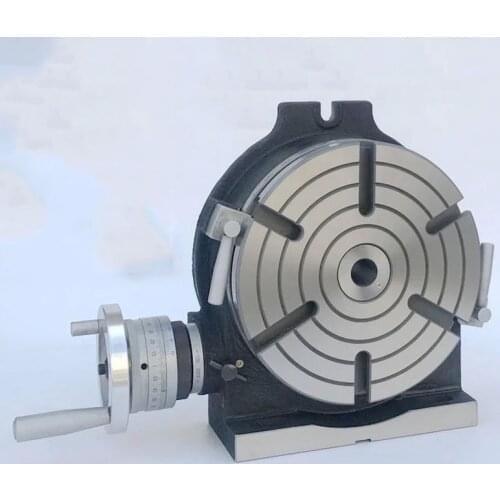 Rotary Table 4/5/6inch Horizontal Vertical Rotary Table 4-Slot Rotary Table for Milling Machine MT-2 Rotary Table for Milling