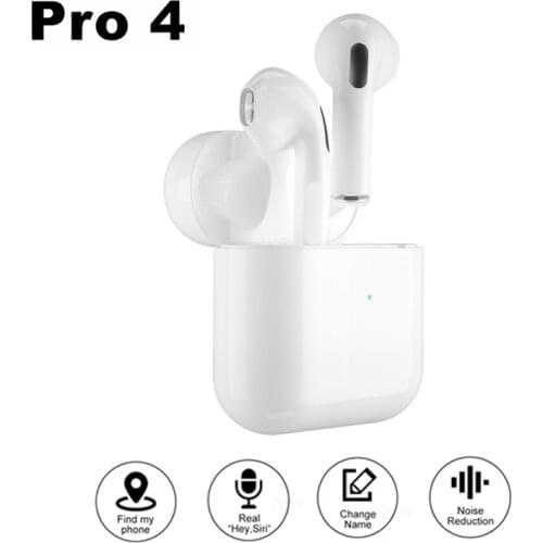 Pro 4 Bluetooth Earphones TWS HD Call Wireless Headphone HiFi Music Earbuds Sports Runing Headset For All Smart Phone