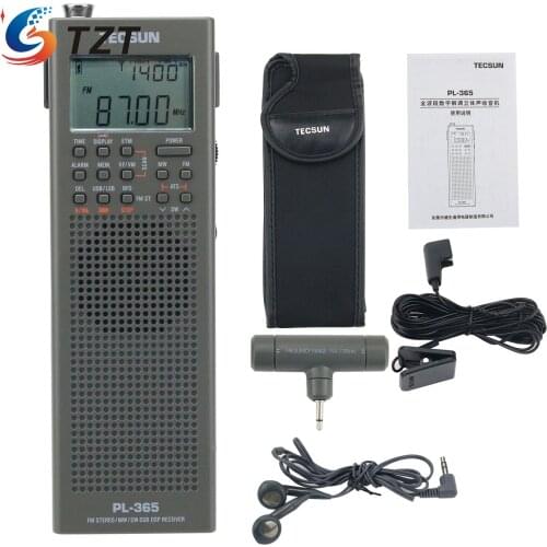 Tecsun PL-365 76~108MHz Full Band Radio Digital Demodulation DSP Radio Receiver Single Sideband AM/FM Tuner