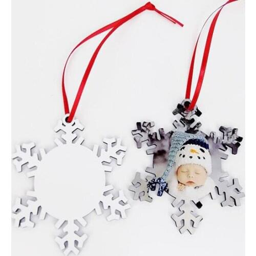 DIY Custom Christmas Decorations Party Supplies MDF Sublimation Blank Hanging ornament for Christmas