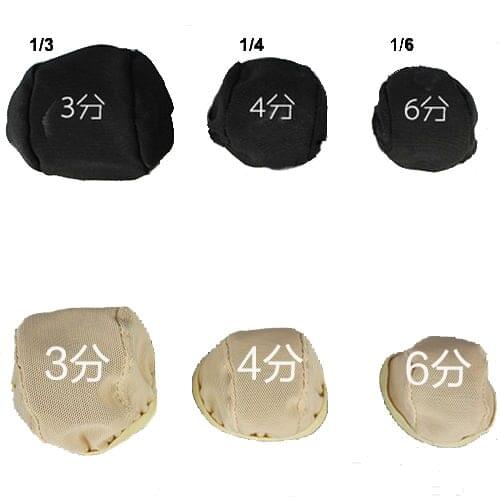 DIY homemade hair for dolls accessories wig hairnet finished with a small cloth BJD 1/3'1/4'1/6